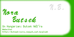 nora butsek business card